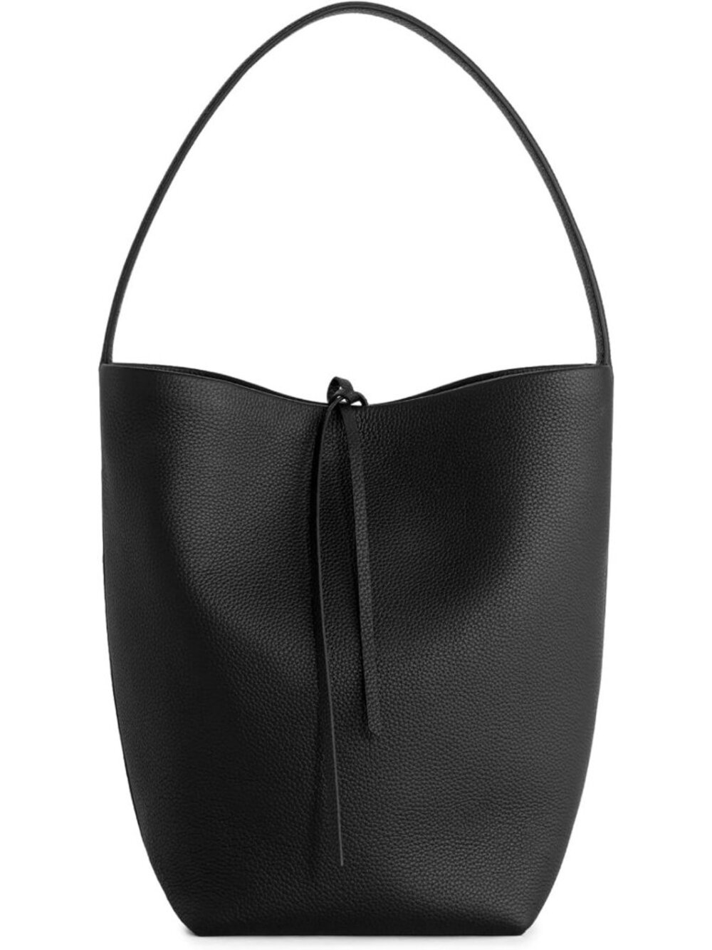 Soft Pebbled Genuine Leather Bucket Bag for Women, Stylish Shoulder Tote